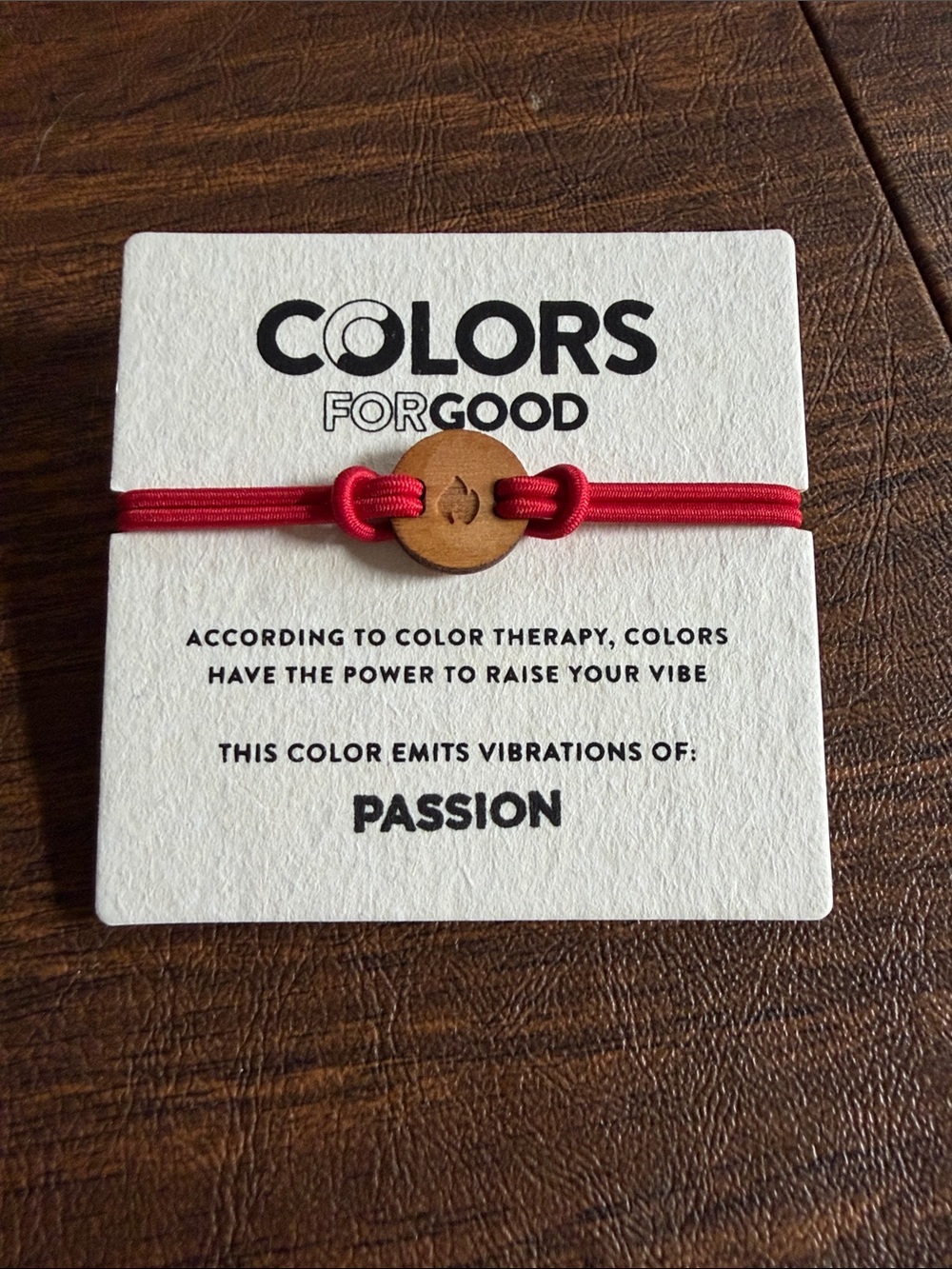 Colors For Good Bracelet PASSION empowers Women. NWT